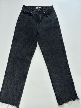 Ganni Straight Leg Jeans - Charcoal Dark‎ Wash Size 26